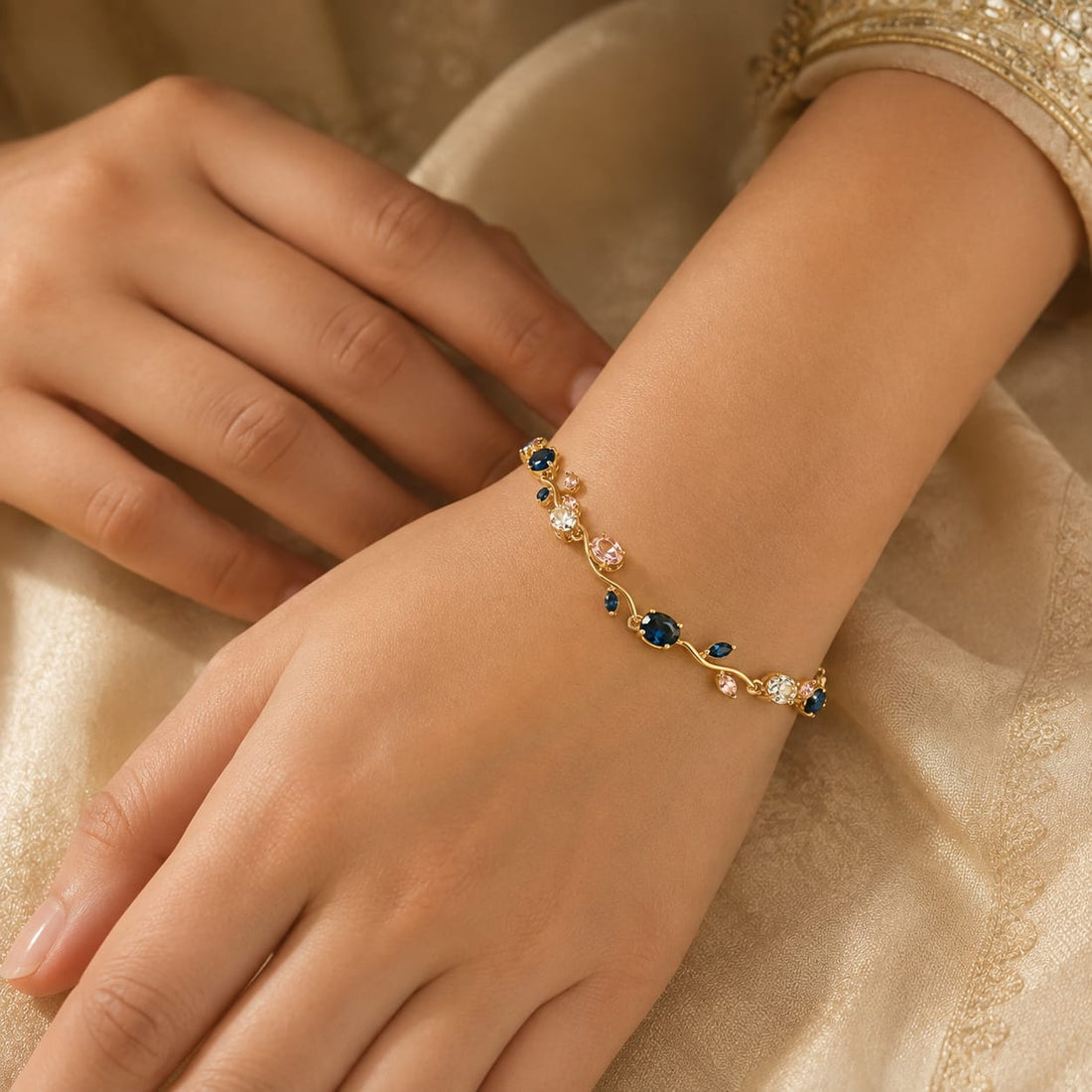 Neelam Multi-Bead Bracelet