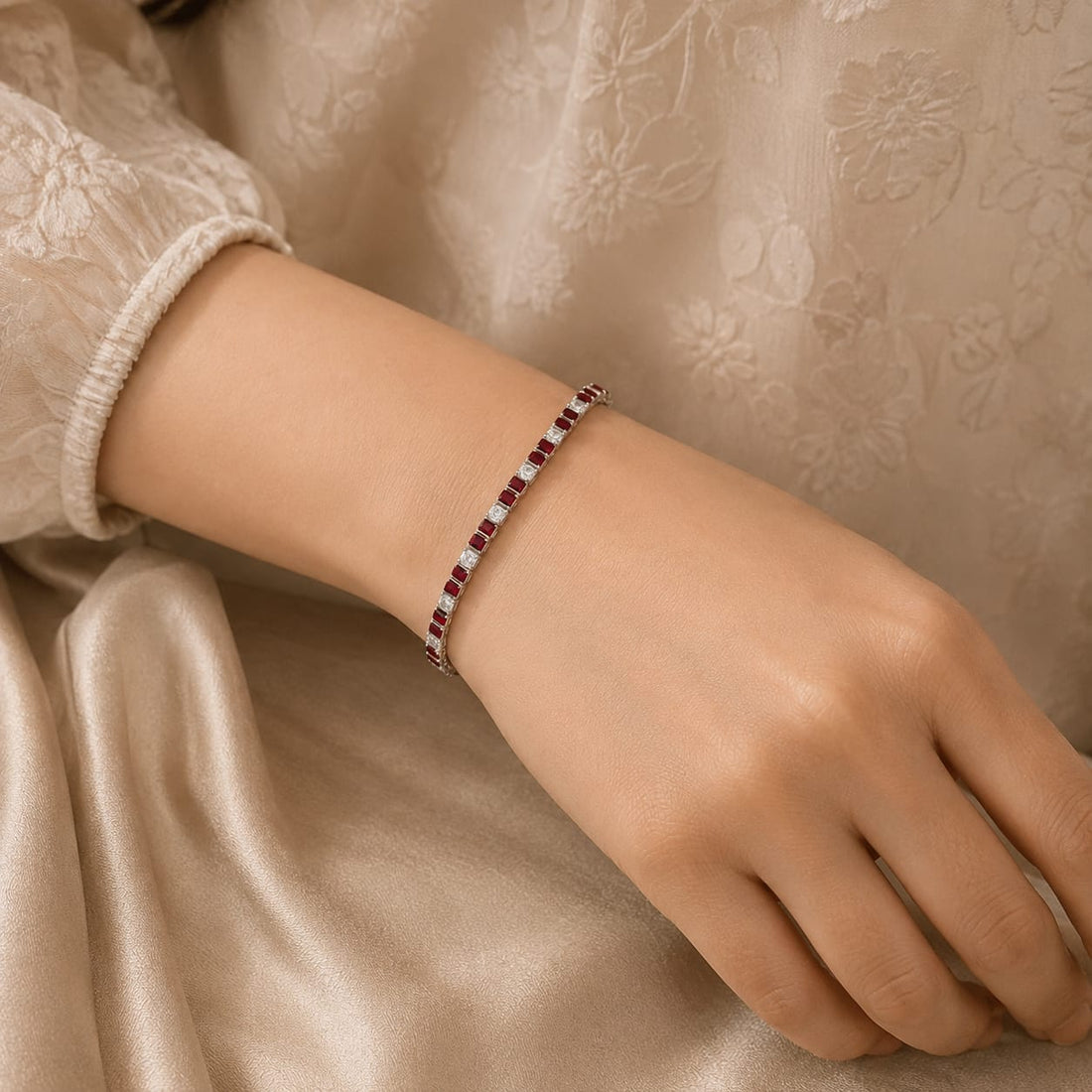 Gulnaar Ruby Bracelet
