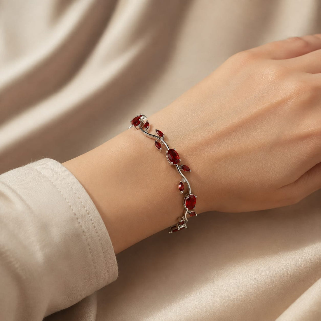 Crimson Ruby Bracelet