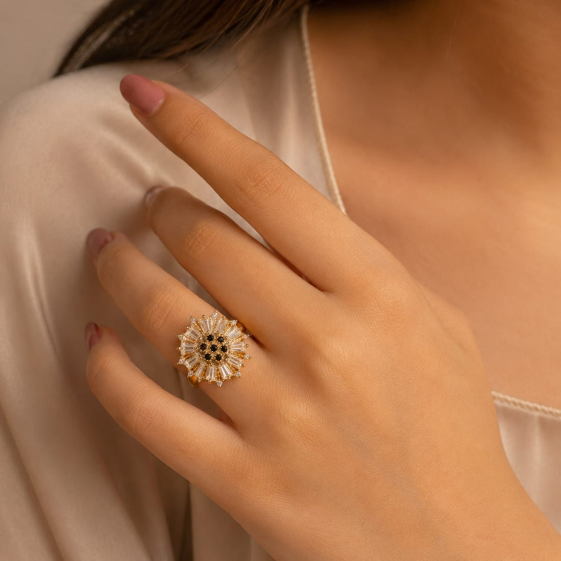 Kohinoor Sunburst Ring