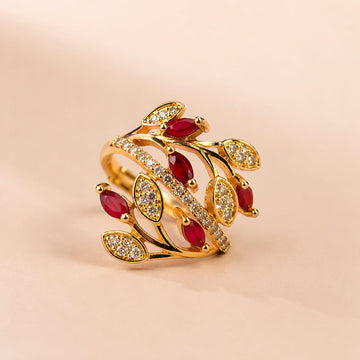 Ruby Flora Ring