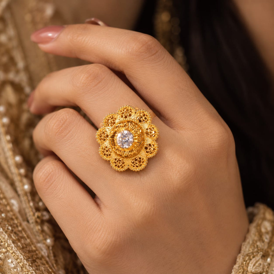 Dilkash Blossom Ring