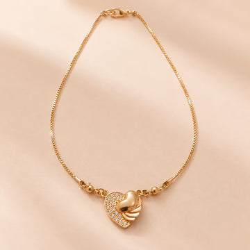 Zarr-e-Qalb Golden Necklace