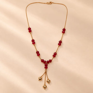 Shahana Ruby Heart Chain