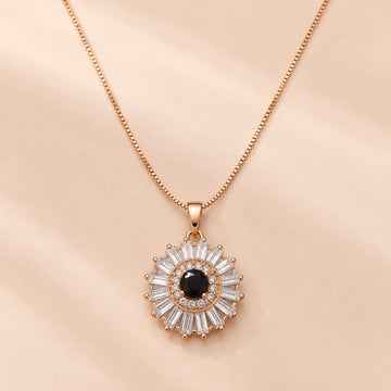 Black Diamond Sunburst Pendant