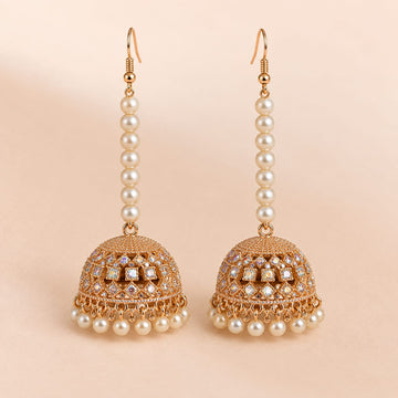 Noor Pearl Drop Jhumki