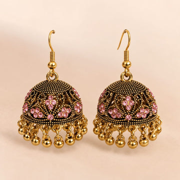 Rose Quartz Jhumka