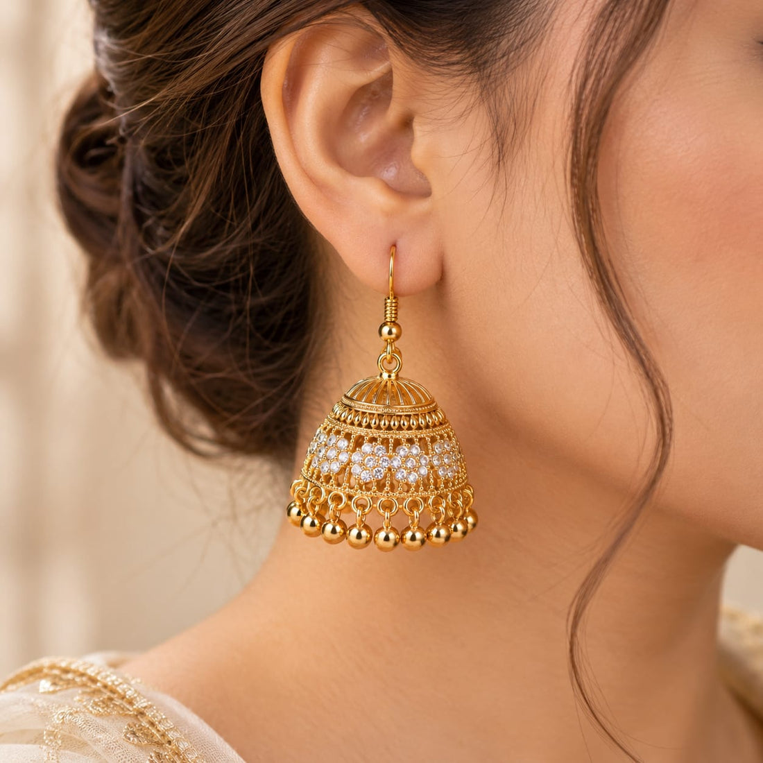 Shahi Phool Jhumkas