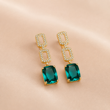 Emerald Radiance Earrings