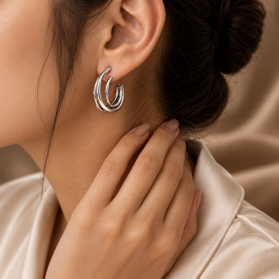 Luna Layered Hoops